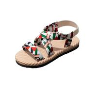 Generisch Sandalias para mujer, sandalias planas informales de verano con suela suave, correas cruzadas y tejido de malla transpirable, ideales para llevar dentro y para el día a día., verde, 42 EU