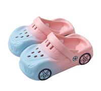 Generisch Sandalias para niñas y niñas, sandalias informales para la playa, sandalias ligeras sin cordones con diseño de coche de dibujos animados, sandalias transpirables para jugar al aire libre