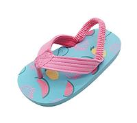 Generisch Sandalias para niñas y niños pequeños, zapatos con correa ajustable para niños, sandalias elásticas de EVA para chanclas para niñas y niñas, azul celeste, 25 EU