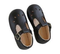 Generisch Sandalias para niños y niñas para aprender a andar, sandalias anchas y lavables, sandalias de piel con puntera cerrada, transpirables, zapatillas de bebé de malla, sin pies congestionados