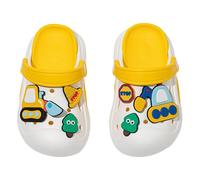Generisch Sandalias para niños Zapatos de verano nueva EVA ropa de abrigo de dibujos animados lindo bebé dedo del pie zapatillas para niños y niñas zapatos al aire libre bebé, amarillo, 36 EU Ancho