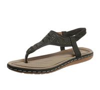 Generisch Sandalias planas para mujer, zapatos elásticos, para el tiempo libre, para caminar, cómodas, para senderismo, playa, sandalias para mujer, con plantilla