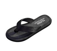 Generisch Sandalias separadoras de dedos para hombre, antideslizantes, ligeras, cómodas, para playa, surf, playa, baño, verano, playa, ducha, natación, deportes, Black, 41.5 EU