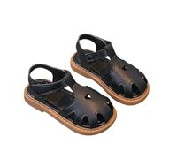 Generisch Sandalias unisex para bebé seguras con bonito detalle de corazón - Zapatos para aprender a andar con puntera cerrada | Prácticos zapatos de verano para primeros pasos, Style_i01 Negro, 23