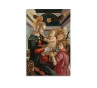 Generisch Sandro Botticelli's Madonna And Child with Angels - Póster en lienzo (40,44 x 60,64 cm)
