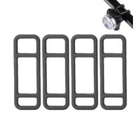 Generisch Sangles de Montage en Silicone Pour Vélo - Lote de 4 fijaciones Élastiques Universal | Support Pour Feux, Arrière, GPS, Caméra ou Rétroviseur
