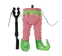 Generisch Santa Legs - Santa Legs, Festive Trim Legss, Holiday Accent Santaa Leg | Animated Rocking Decoration for Christmas Tree Door Restaurant Celebration Indoor Entry Hall Lobby Shop Cafe