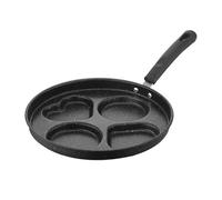 Generisch Sartén antiadherente para tortillas, sartén de hierro para desayuno, tortilla de Dios, antiadherente, multicámara, mini sartén (redonda y antiadherente)
