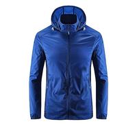 Generisch Schöne Jacken Herren Herren Sommer Haut Licht Atmungsaktive Seide Sonnenschutz Kleidung Mantel Outdoor Windjacke Schutz Hemd Mantel Bodenlang Herren (BU2, XXL)