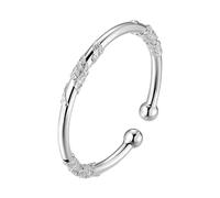 Generisch Schwestern Armband Offenes Armband blumenähnlichen Brokatperlen für Damen mit einfachen und eleganten neuen Accesorios. Verstellbares Blumenarmband Nickelfreie Damenohrringe, Einheitsgröße