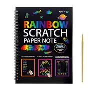 Generisch Scratch Off Art | Coloring Drawing Book,Scratch Paper Note Set with Pen for Student Boys Girls Kindergarten Airplane Classroom Car Home Playroom Party Children's Day