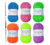 Generisch Scrubby Para Paños de Cocina - Scrubby Shine, Surtido Scrubbyy, de Crochet, Exquisito, Resistente y Rasgado, de Poliéster Para Hacer Trapos Y Trapos
