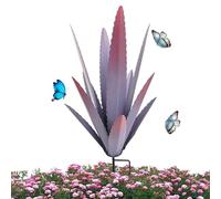 Generisch Sculpture Agave en Métal 45 cm - Plante Artificielle En Fer Forgé, Decoración DIY | Ornement De Jardin Rustique Pour Pelouse Terraza Cour, Art Exté- Résistant