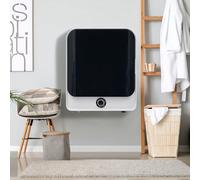 Generisch Secador de acero inoxidable de 830 W con montaje en pared, capacidad de secado de 3 kg/4,5 kg, 5 programas y protección contra sobrecalentamiento [clase energética G]