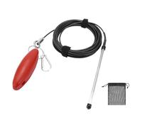 Generisch Sedal de pesca de metal - Equipo de pesca con flotador | Soporte para línea de pesca para agua dulce y agua salada, al aire libre, río, lago, estanque, embalse, orilla, mañana, noche