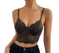 Generisch Seductor sujetador de encaje con escote profundo en la espalda abierta para mujeres seguras de sí mismas. Anillo de acero para muelles que sostiene naturalmente material transpirable, ideal
