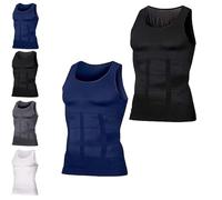 Generisch Selure Shaping Tank - Camiseta interior de compresión para hombre, adelgazante, transpirable, para hombre, E, M-5XL