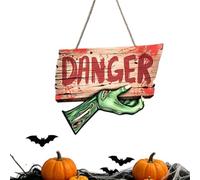 Generisch Señal de advertencia de Halloween para decoración de jardín