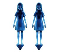 Generisch Señales de patio de Halloween, 2 estacas de yarda, ABS Ghost Decoration Signs for Lawn, Driveway, Patio, Haunted House Entrance, Graveyard Party Decor, Spooky Photo Backdrop, 40 x 11,5 cm