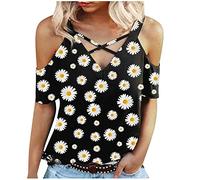 Generisch Señoras Blusa Regular Viaje Ventana Iluminación Primavera, Blanco, M
