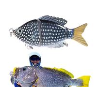 Generisch Señuelo de natación realista con gancho, cebo de natación segmentado, para uso al aire libre en agua dulce y salada, en lagos, ríos, estanques, orillas, por la noche y en