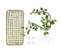 Generisch Serpiente Escalada | Flexible Escalada Rama Planta Artificial - Decoración de terrarios para Geckos - para Geckos Bartagos, Lagartos, Iguanas, Anfibios, Cangrejos Ermitaños