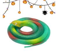 Generisch Serpiente falsa - Juguete de serpiente realista de 31,5 pulgadas, juguete de broma para trucos de broma, broma de abril, fiesta de Halloween, accesorios de broma