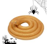 Generisch Serpiente falsa, serpiente flexible de 31,5 pulgadas, accesorios de jardín espeluznantes, modelo animal, , Halloween, de broma
