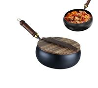 Generisch Set - de acero con tapa de hierro | antiadherente para cocinar | Utensilios de cocina de hierro resistentes al calor del hogar | Utensilios de cocina de restaurante para carne de res