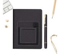 Generisch Set QuE Penna | Blocco Note Multifunzionale Retrò In Pelle Sintetica PU | Taccuino In Pelle Sintetica PU | Per Papà Adulto Viaggi Di Lavoro Quotidiano Anniversari Campus