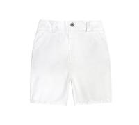 Generisch Shorts für Jungen, Stretch, Schulkleidung, Kinder, Flache Vorderseite, Chino-Twill, lässige Shorts mit Taschen (White, 7-8 Years)