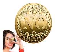 Generisch Sí No Moneda de la Suerte, Moneda de Metal de la Suerte - Sí o No-Director, Moneda Electoral, Moneda Coleccionable para Amigos y Coleccionistas
