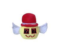 Generisch Signo de interrogación cortés de peluche rojo cerebro Steal A - Gorro rojo, cuerpo amarillo, alas blancas, peluche italiano 21 x 30 cm, regalo suave para fans, decoración, apoyo emocional
