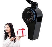 Generisch Silbato de Emergencia 3 en 1 para Senderismo con termómetro al Aire Libre | Herramienta Multifuncional para Camping, Caza, Kayak, Trekking, Equipo de Rescate Salvaje