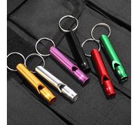 Generisch Silbato de Hiking - Aleación de aluminio de 2 pulgadas, sonido de alto decibelio, engranaje de seguridad de supervivencia para pesca en , camping, trekking y al aire libre