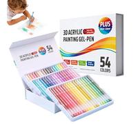 Generisch Silky Paint - Kit de dibujo brillante para bocetos con tinta pigmentada, paquete de colección de rotuladores de línea fina, artículos de papelería de estilo contemporáneo, accesorios para