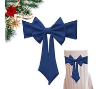 Generisch Silla de Navidad con Lazos en la Parte Posterior, de Lazos de Navidad, Antideslizante para Silla, para Interior, Cocina, Comedor, Bodas, reuniones, días Festivos