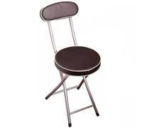 Generisch Silla plegable acolchada de metal y hierro, elegante ribete de contraste, capacidad de carga de 120 kg, para cocina y dormitorio, silla de recepción portátil, ideal para estudios e