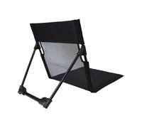 Generisch Silla plegable portátil - Tumbona de suelo sin piernas con respaldo de malla, silla compacta para acampar al aire libre para césped, jardín, piscina, asiento de viaje ligero de 16,53 x 4,72
