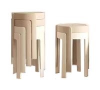 Generisch Sillas de comedor apilables, taburete de plástico ligero para la escuela, restaurante y fiesta, taburete de mostrador que ahorra espacio, 45,7 cm de altura