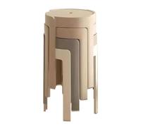 Generisch Sillas de comedor apilables, taburete de plástico ligero para la escuela, restaurante y fiesta, taburete de mostrador que ahorra espacio, 45,7 cm de altura