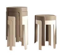 Generisch Sillas de comedor apilables, taburete de plástico ligero para la escuela, restaurante y fiesta, taburete de mostrador que ahorra espacio, 45,7 cm de altura