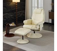 Generisch Sillón de masaje premium con masaje de 5 puntos, función de calefacción y tecnología de rotación de 360°, incluye reposapiés y respaldo ajustable hasta 140° para una comodidad óptima