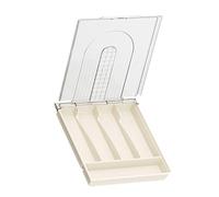 Generisch Silverware - Organizador de almacenamiento con tapa, 5 compartimentos y de almacenamiento plano, extraíble para cocina, drawer y mesa