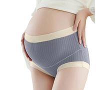 Generisch Sin costuras, ropa interior elástica para maternidad con cintura, sujeción óptima para semanas de embarazo desde principios hasta tardíos., gris, 5XL