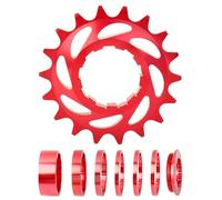 Generisch Singlespeed - Juego de piñón libre 16T 18T con espaciador para la conversión de bicicletas