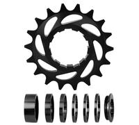 Generisch Singlespeed - Juego de piñón libre 16T 18T con espaciador para la conversión de bicicletas