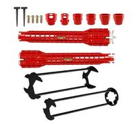 Generisch Sink Wrench - Herramienta de reparación de faucet de baño, kit de llave multifunción, juego de 16 piezas de aleación de zinc de polipropileno, 650 g, para ducha de plumbing, bañera, lavabo