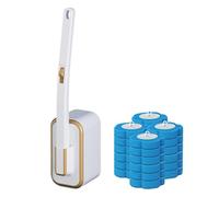 Generisch Sistema de limpieza de inodoro desechable con cabezales intercambiables, práctico cepillo para el cuidado higiénico del baño (C, 44,2 x 9 x 8,5 cm)