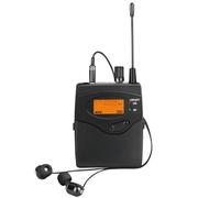 Generisch Sistema de monitor intrauditivo inalámbrico, monitor intrauditivo UHF de canal dual para músicos y cantantes, diseño portátil, adecuado para actuaciones en vivo y grabación de estudio